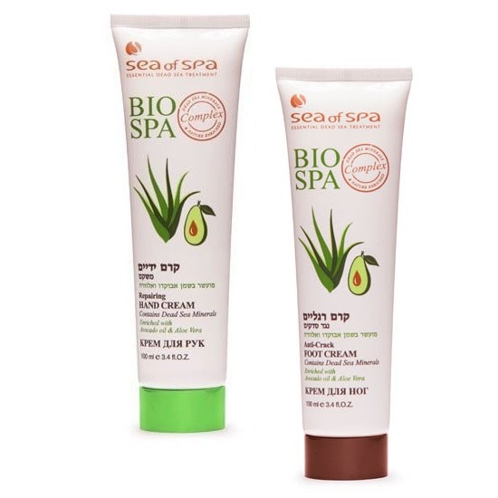 Sea of Spa Cream Set: Dead Sea Mineral Repairing Hand Cream, Anti-Crack Foot Cream main product photo