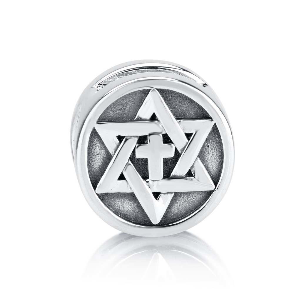 Sterling Silver Men's Bracelet with Star of David and Blessing - Your Holy  Land Store