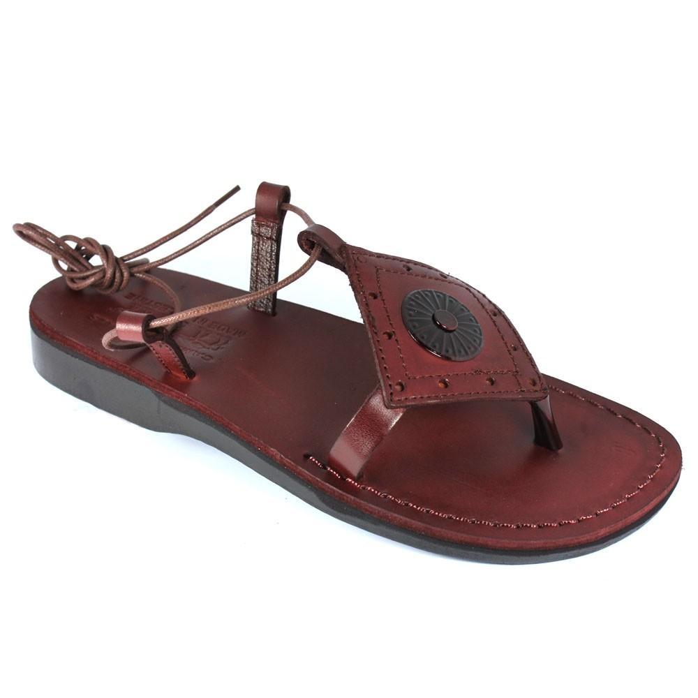 Delilah Handmade Leather Lace-Up Sandals - 1