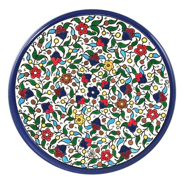 Armenian Ceramic Flower Plate - 1