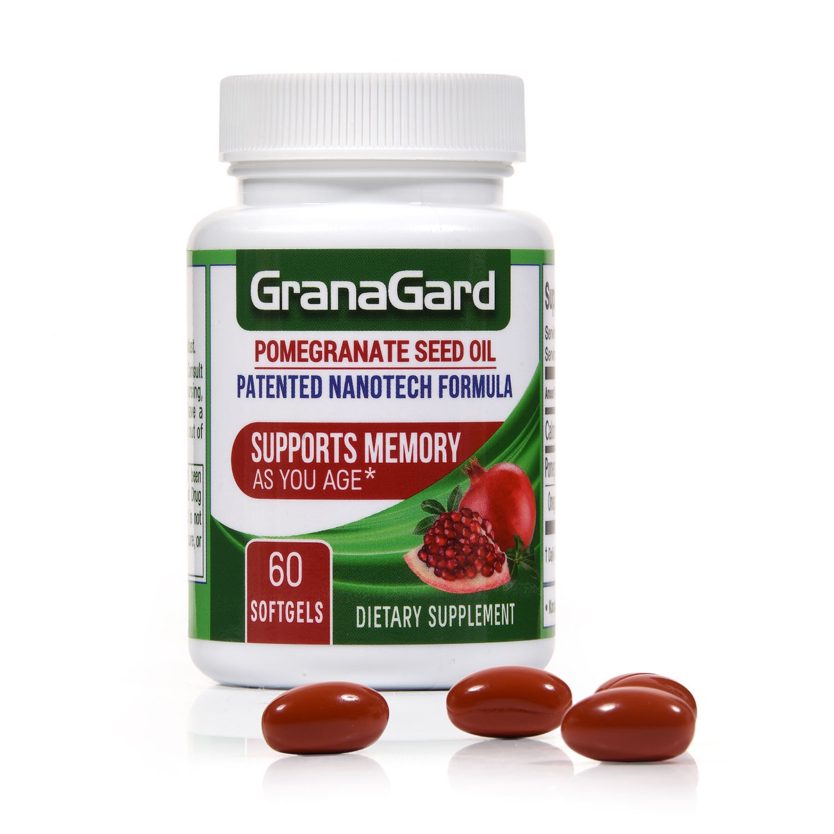 GranaGard Omega 5 Pomegranate Seed Oil Capsules by Granalix - 1