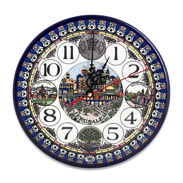 Heart of the Holy Land Armenian Ceramic Clock  - 1