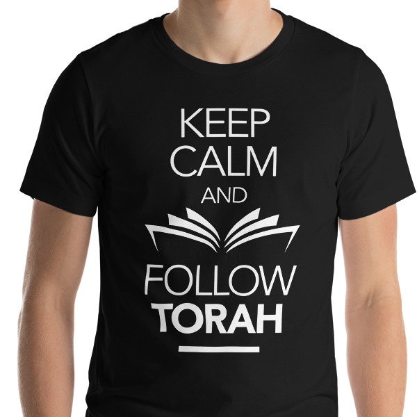 Keep Calm and Follow the Torah Unisex T-Shirt - Choice of Colors - 1