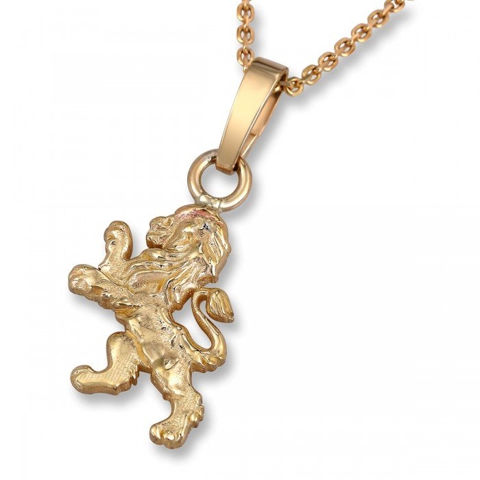 Rafael Jewelry 14K Gold Lion of Judah Pendant - 1