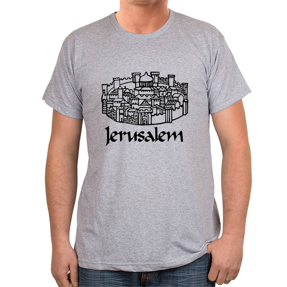 Smigre reductor Diskriminering af køn Old City of Jerusalem Cotton T-Shirt (Choice of Colors), Christian Clothing  | My Jerusalem Store