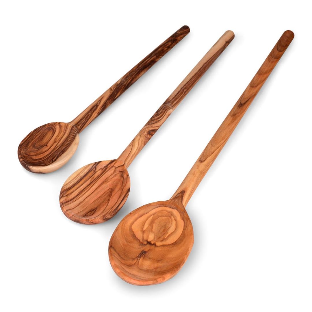Olive Wood Cooking Spoons Gift Set