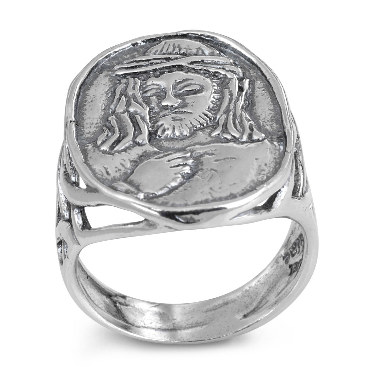925 Sterling Silver Jesus Christ Cameo Ring, Christian Jewelry | My ...