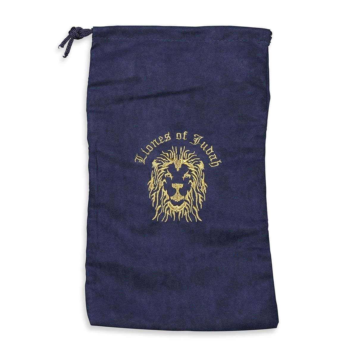 Stylish Embroidered Velvet Shofar Bag With Lion of Judah Design - 1
