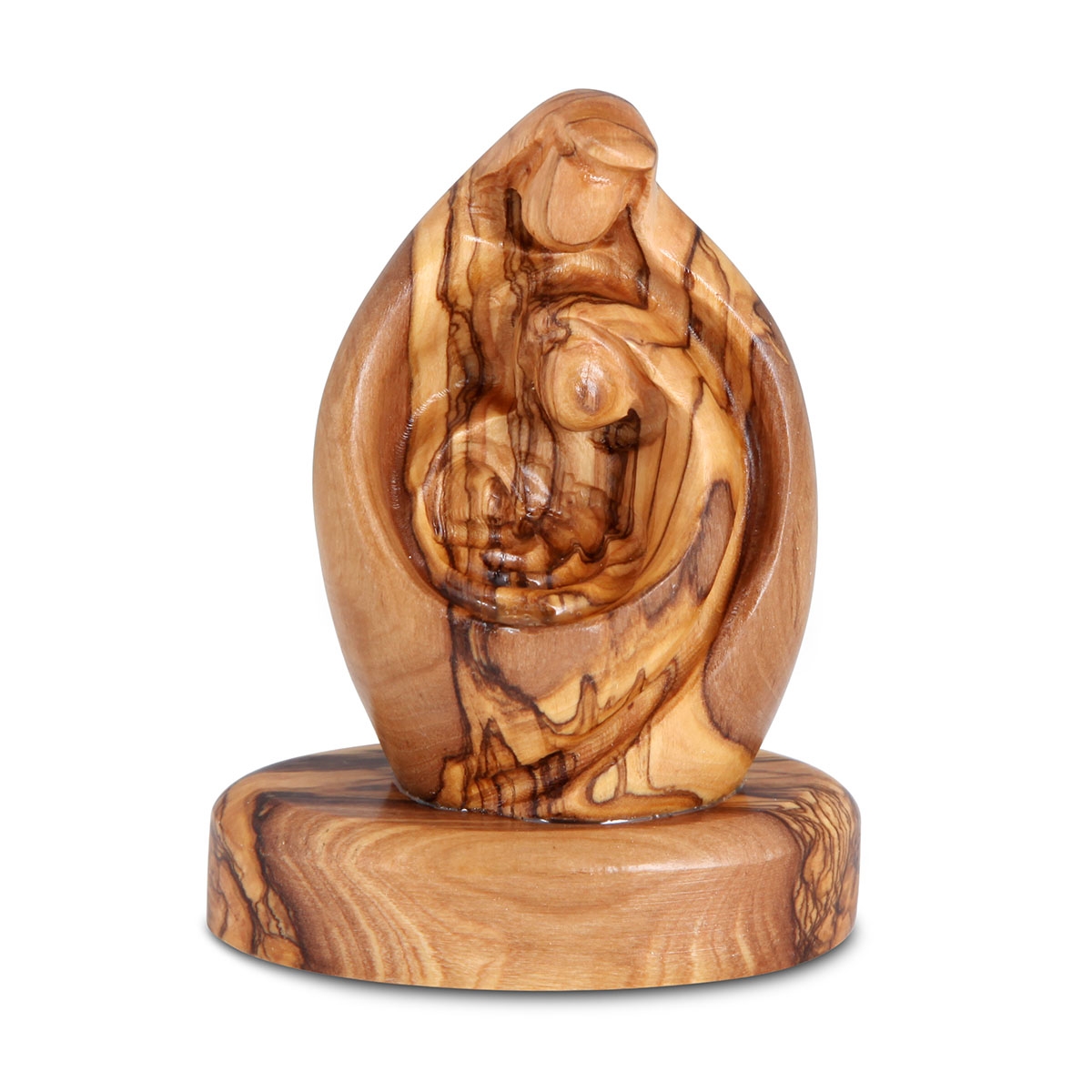Olive Wood Holy Family Miniature Figurine - 1