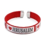 Set of 3 Love Jerusalem Bangle Bracelets - 4