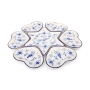 Israel Museum White and Blue Porcelain Passover Seder Plate Replica, Vienna c. 1900 - 6