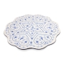 Israel Museum White and Blue Porcelain Passover Seder Plate Replica, Vienna c. 1900 - 4