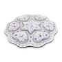 Israel Museum White and Blue Porcelain Passover Seder Plate Replica, Vienna c. 1900 - 2