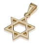 Ben Jewelry 14K Gold Deluxe Classic Cutout Star of David Pendant - 1