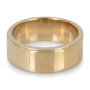 14K Gold Jerusalem-Made Traditional Flat-Sided Wedding Ring (8 mm) - 1