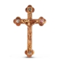 Olive Wood Crucifix With Treasures From The Holy Land - 1