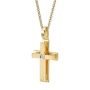 Yaniv Fine Jewelry Two-Tier 18K Gold Latin Cross Pendant with Diamond (Variety of Colors) - 3
