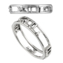 Marina Jewelry Sterling Silver Cut-Out Ani Ledodi-My Beloved Ring - 1