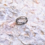 Marina Jewelry Sterling Silver Cut-Out Ani Ledodi-My Beloved Ring - 4
