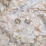 Marina Jewelry Sterling Silver Jerusalem Cross Stud Earrings - 5