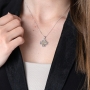 Marina Jewelry Sterling Silver Two-Toned Jerusalem Cross Necklace - 2