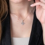 Marina Jewelry Sterling Silver Jerusalem Cross Necklace With Greek Cross - 5