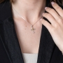 Marina Jewelry Sterling Silver Everlasting Holy Spirit and Cross Necklace - 4