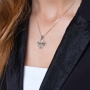 Marina Jewelry Sterling Silver and Gold Plated Cable Jerusalem Cross Necklace - 2