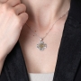 Marina Jewelry Two-Toned Splayed Jerusalem Cross Necklace - 4