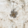 Marina Jewelry Two-Toned Splayed Jerusalem Cross Necklace - 7