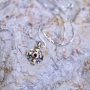 Marina Jewelry Sterling Silver and Gold Plated Jerusalem Cross Necklace with Zircon and Garnet Stone - 4