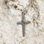 Marina Jewelry Sterling Silver Cross Necklace with Dove of Peace - 7