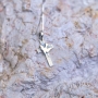 Marina Jewelry Sterling Silver Cross Pendant with Holy Spirit - 6