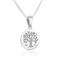 Marina Jewelry Sterling Silver Engraved Tree of Life Necklace - 3