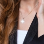 Marina Jewelry Sterling Silver Engraved Jerusalem Cross Pendant Necklace - 5