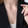 Marina Jewelry 925 Sterling Silver Cross Pendant With Prayer - 2