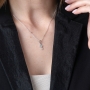 Marina Jewelry 925 Sterling Silver Cross Pendant With Prayer - 3
