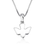 Marina Jewelry Sterling Silver Soaring Dove Pendant  - 1