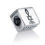Marina Jewelry Sterling Silver Grafted-In and Jesus Square Bead Charm - 2