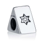 Marina Jewelry Sterling Silver Engraved Messianic Triangle Bead Charm - 3