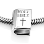 Marina Jewelry Sterling Silver Holy Bible Bead Charm  - 2