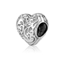 Marina Jewelry Filigree Heart Bead Charm - 2