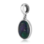 Marina Jewelry Sterling Silver Grafted-In Pendant Charm with Eilat Stone - 2