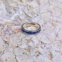 Marina Jewelry Blue 925 Sterling Silver "I Am My Beloved's" Ring (Song of Songs 6:3) - 5