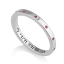 Marina Jewelry Sterling Silver Ani Ledodi- My Beloved Ring with Ruby Stones - 1