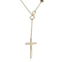 Nano Latin Cross and Infinity Chain Necklace with Bible Microchip - Silver or Gold-Plated - 2