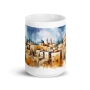 The Holy City of Jerusalem White Glossy Mug - 5