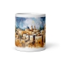 The Holy City of Jerusalem White Glossy Mug - 2
