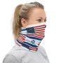 Israel and USA Flags - Neck Gaiter - 3