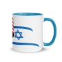Israel and USA Flags Mug - Color Inside - 3